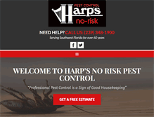 Tablet Screenshot of harpspestcontrol.com